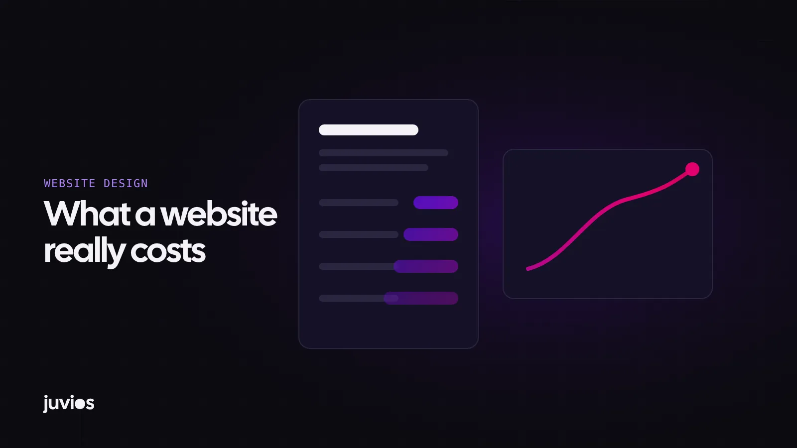 Illustration of a website price list beside a rising cost line